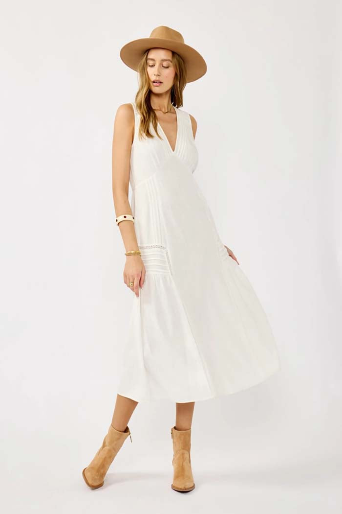 Sleeveless V-neck Maxi Dress