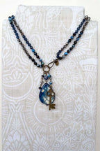 Suki Blue Fire Agate Necklace