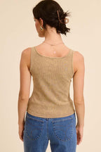 Western Silver Belt Trim Tank Top
