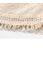 Beaded Embellishments Hand-Crocheted Top