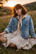 Marlow Denim Jacket with Scarf
