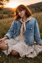 Marlow Denim Jacket with Scarf