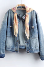Marlow Denim Jacket with Scarf