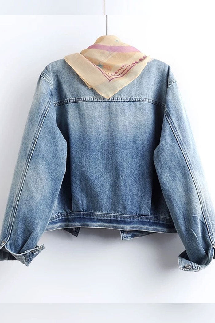 Marlow Denim Jacket with Scarf