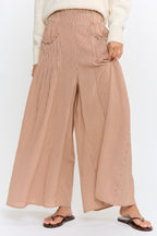 Wide Leg Pinstripe Palazzo Pants
