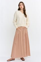 Wide Leg Pinstripe Palazzo Pants