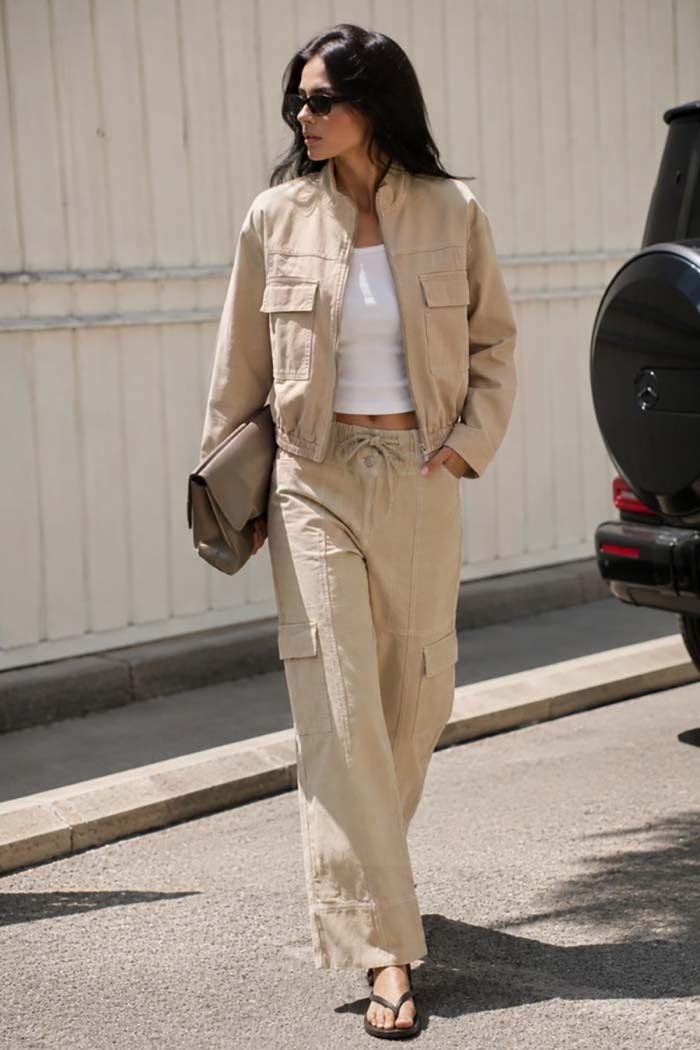 Wide Leg Cargo Pants