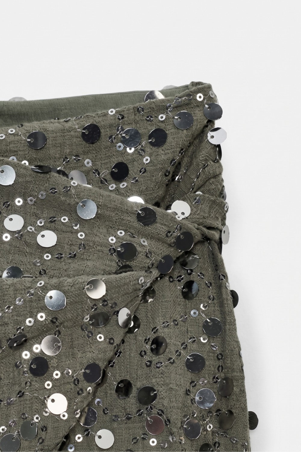 Sequin Wrap Mini Skort