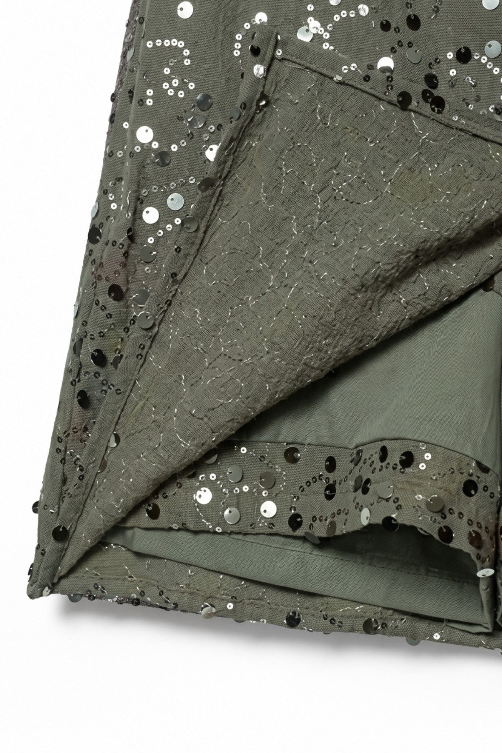 Sequin Wrap Mini Skort