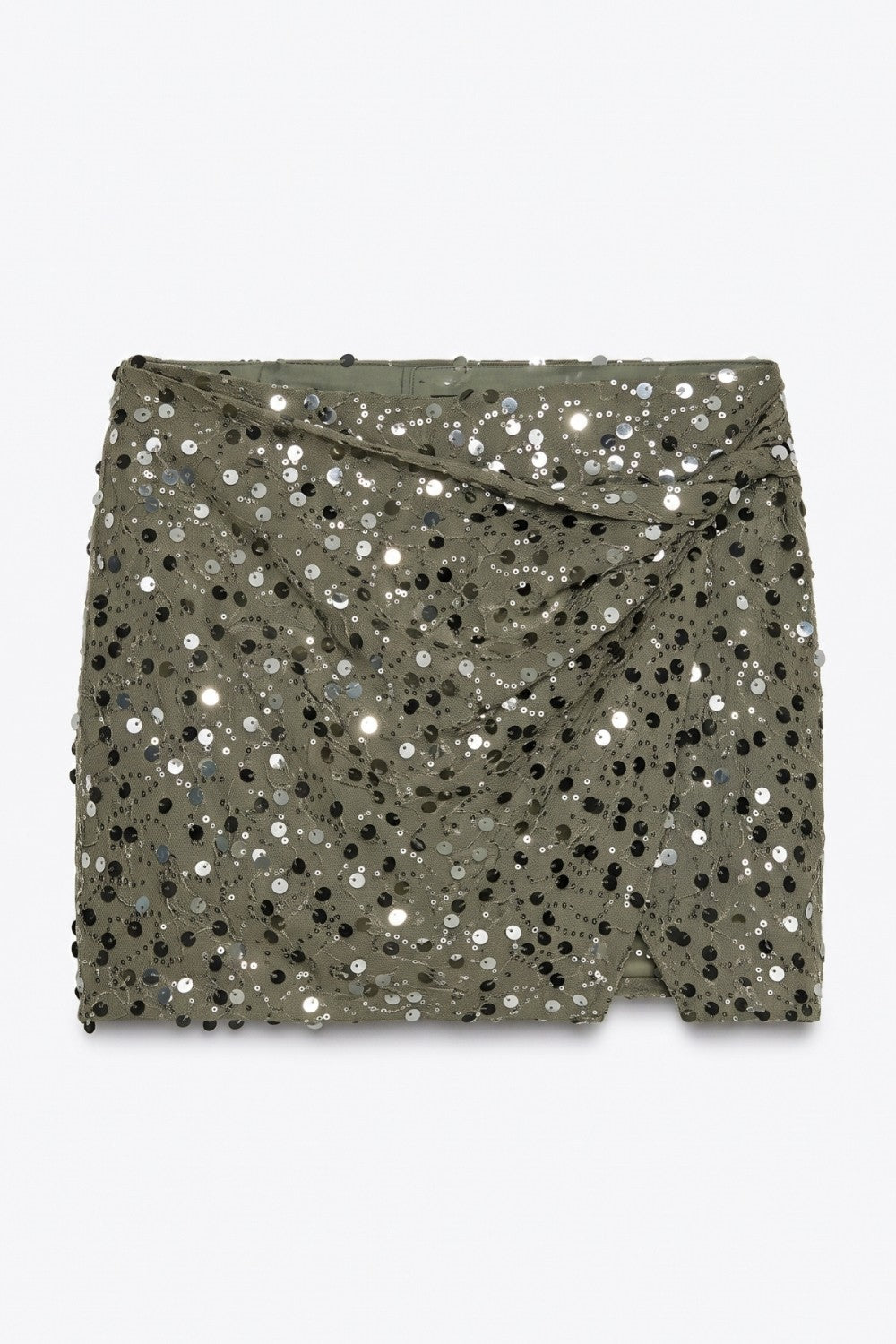 Sequin Wrap Mini Skort