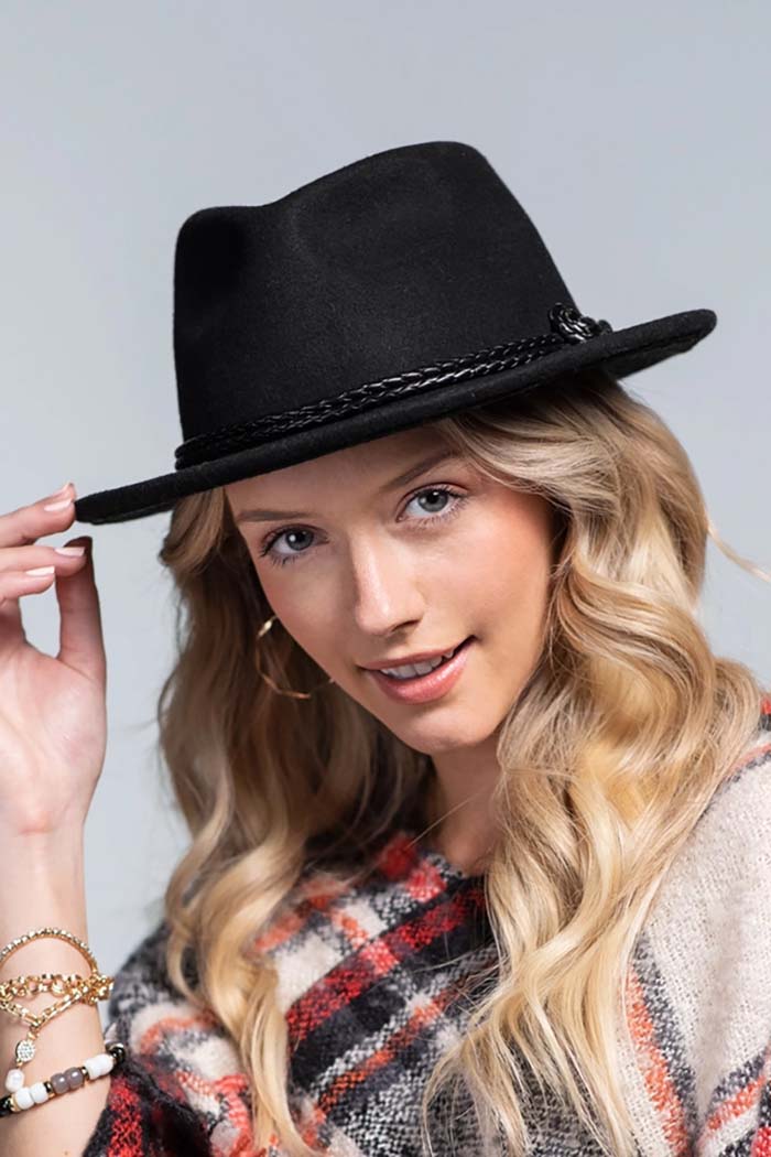 Knotted Double-Braid Fedora