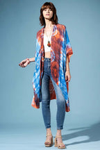 Sunset Sky Tie-Dye Kimono