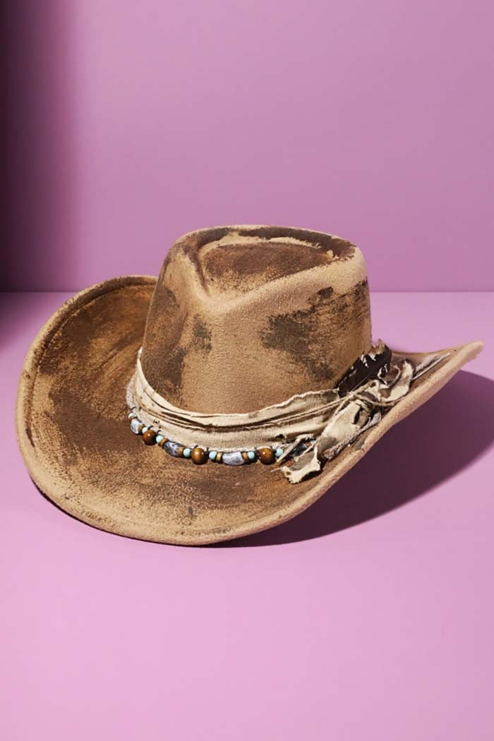 Distressed Western Fedora