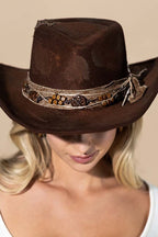 Distressed Western Cowboy Hat