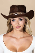 Distressed Western Cowboy Hat