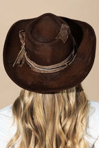 Distressed Western Cowboy Hat