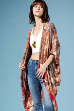 Bohemian Tie-Dye Kimono