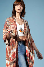 Bohemian Tie-Dye Kimono