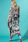 Blushing Garden Floral Maxi Kimono