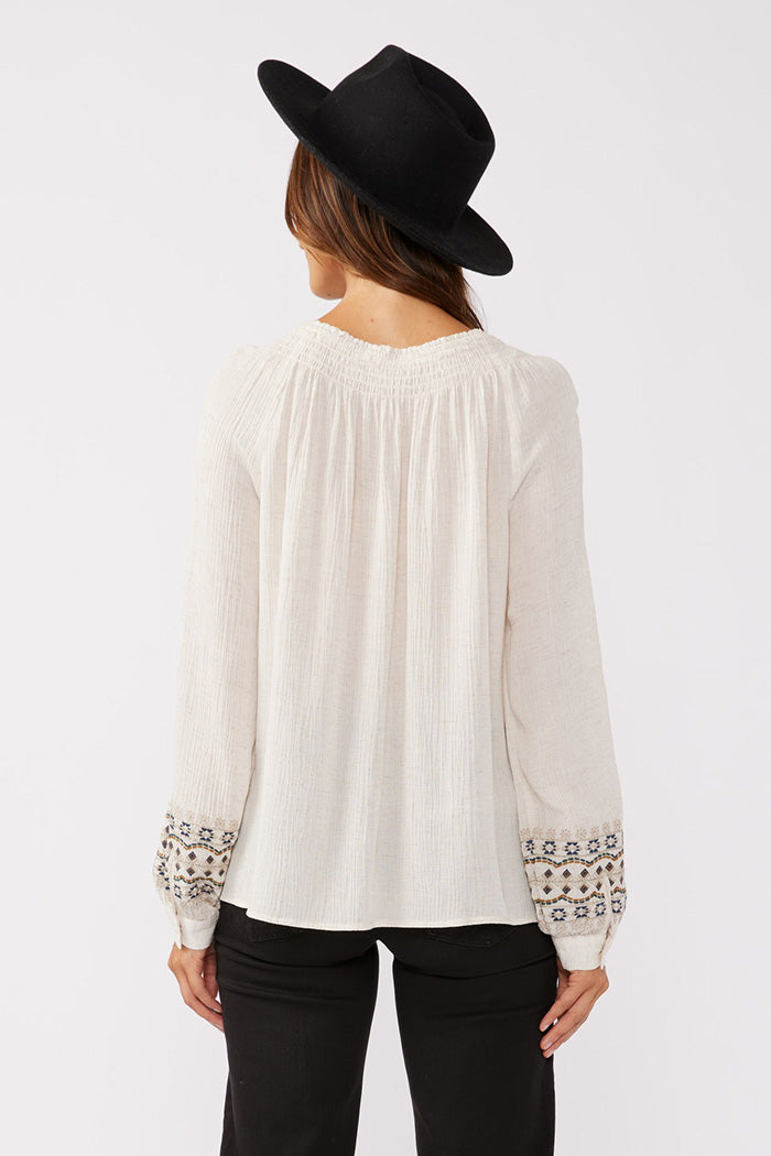 Tassel Tie Boho Blouse