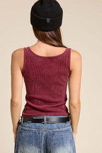 Western Silver Belt Trim Tank Top