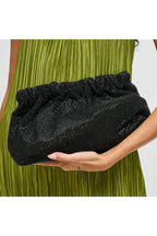 Hazel Rhinestone Ruched Clutch