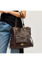 Hudson Quilted Vegan Leather Tote