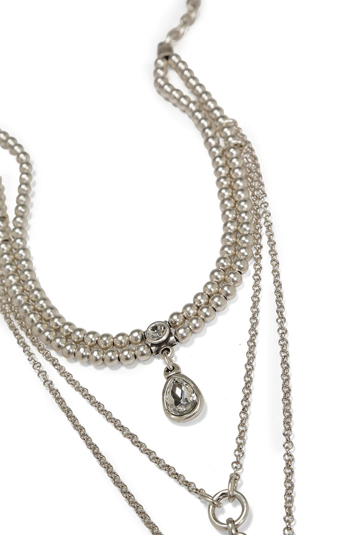 Handmade Angel Layered Crystal Necklace