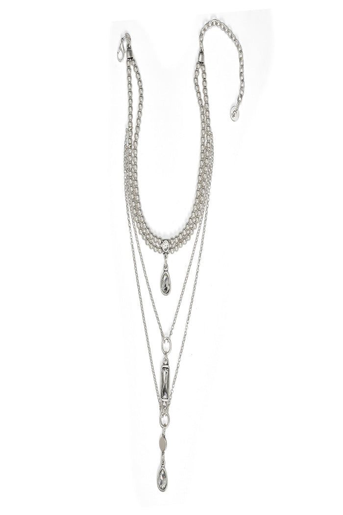 Handmade Angel Layered Crystal Necklace