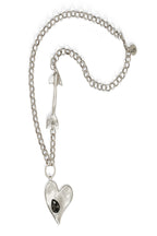 Handmade Arrow Heart Crystal Necklace