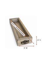 Handmade Rustic Wood Decorative Tray with Handles