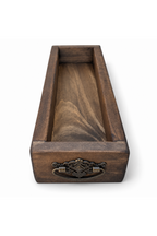 Handmade Rustic Wood Decorative Tray with Handles