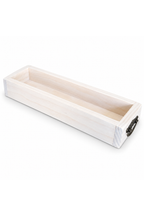 Handmade Rustic Wood Decorative Tray with Handles