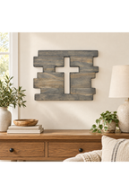 Rustic Wood Cross Decor