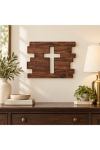 Rustic Wood Cross Decor
