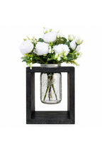 Wooden Mason Jar Flower Vase
