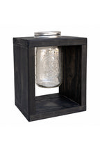 Wooden Mason Jar Flower Vase
