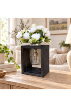 Wooden Mason Jar Flower Vase