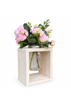 Wooden Mason Jar Flower Vase