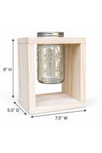 Wooden Mason Jar Flower Vase
