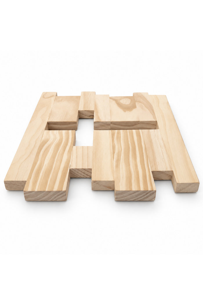 Unfinished Solid Pine Cross Wall Décor