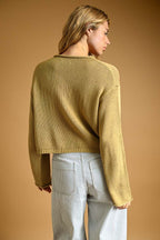 Button Front Easy Knit Cardigan