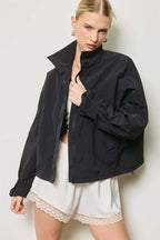 Drawcord Windbreaker Jacket