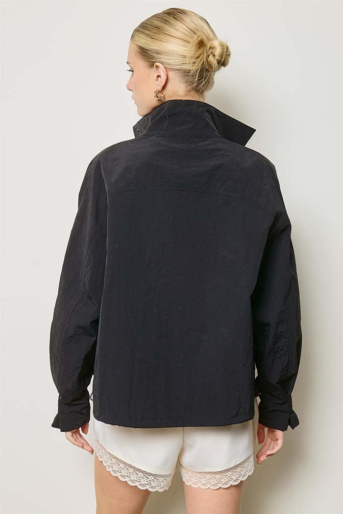Drawcord Windbreaker Jacket