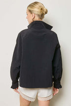 Drawcord Windbreaker Jacket