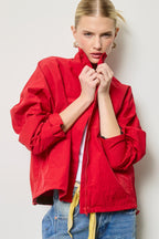 Drawcord Windbreaker Jacket