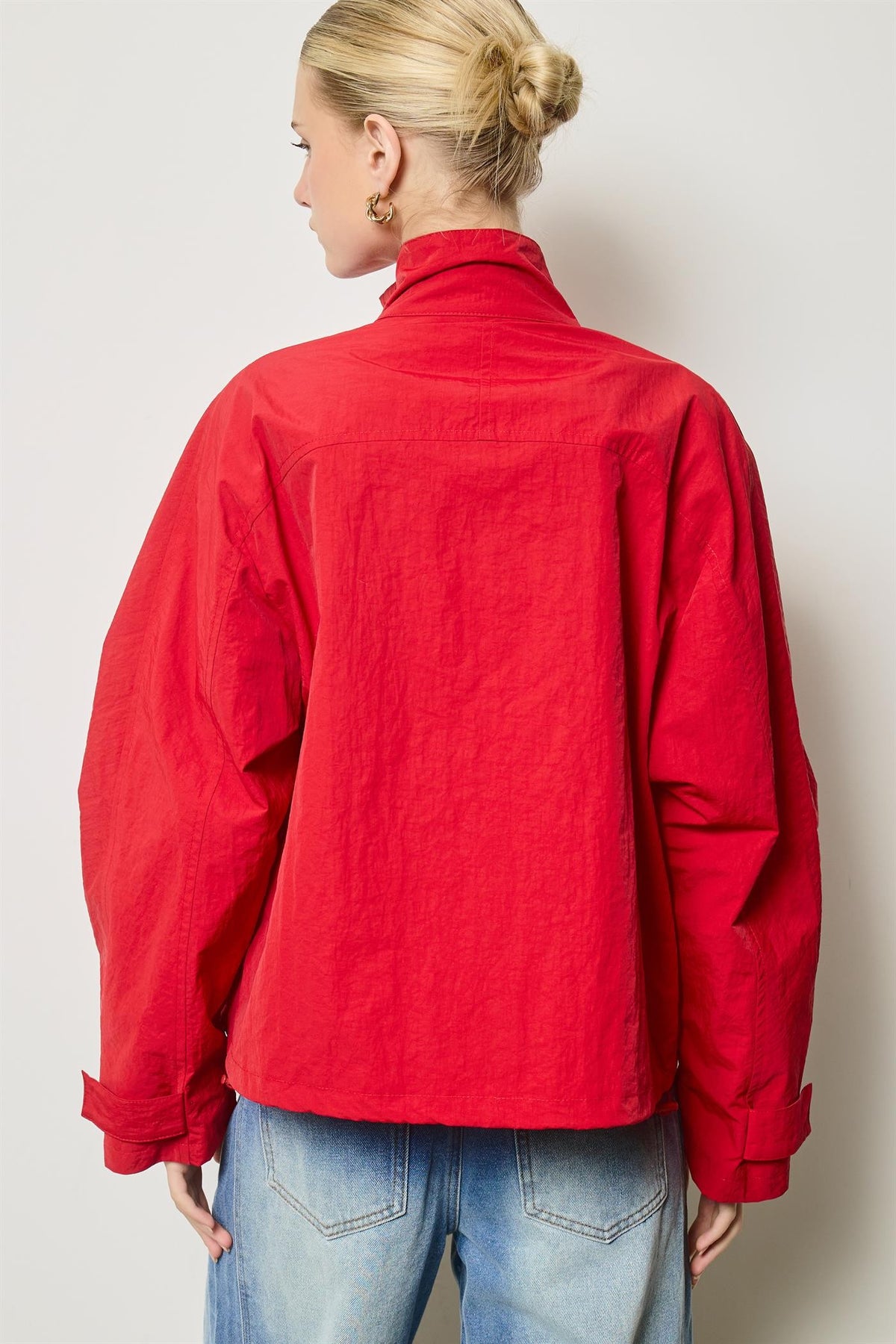 Drawcord Windbreaker Jacket
