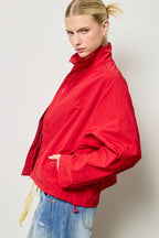 Drawcord Windbreaker Jacket
