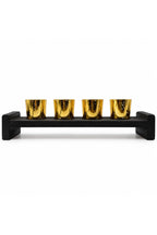 Four Votive Wood Candle Holder