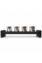 Four Votive Wood Candle Holder